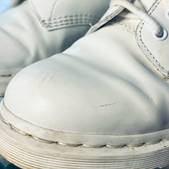 All White Doc Marten Boots - Picture 4 of 7